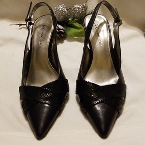 Anne Klein Blk Crosby heels sz 6